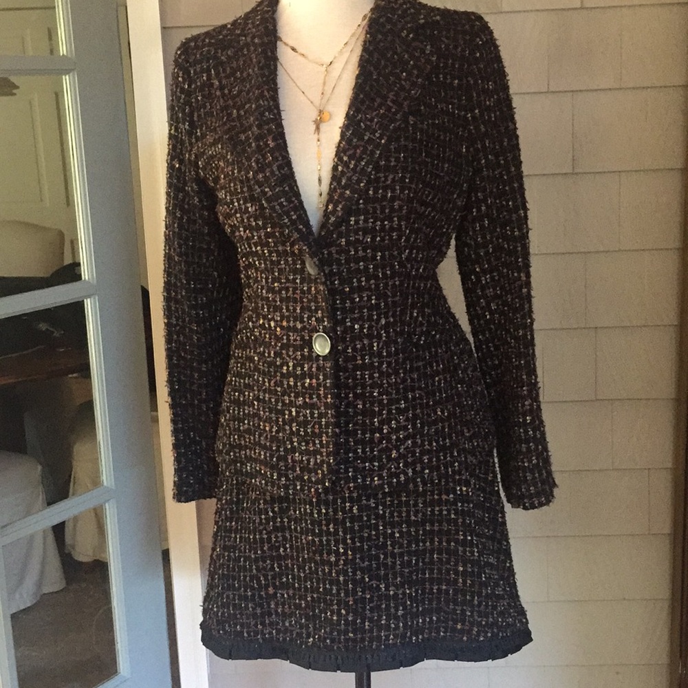 Gorgeous metallic tweed suit by Coreylynncalter